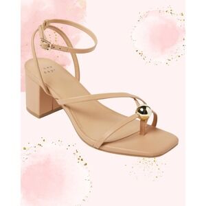 *NWOT* A New Day Tan Strappy Block Heel Sandals - Womens 10